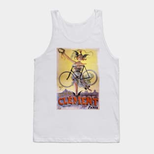 Vintage Advertising Poster France Cycles Clément Tank Top